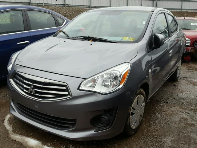 ML32F3FJ5HH001413 - 2017 MITSUBISHI MIRAGE G4 GRAY photo 2