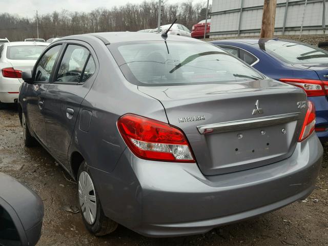 ML32F3FJ5HH001413 - 2017 MITSUBISHI MIRAGE G4 GRAY photo 3