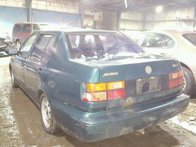 3VWSA81H9TM026166 - 1996 VOLKSWAGEN JETTA GLS GREEN photo 3