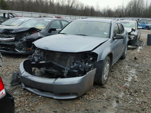 1B3CC4FB8AN171153 - 2010 DODGE AVENGER SX SILVER photo 2