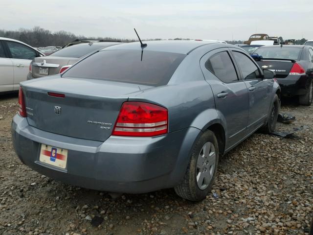 1B3CC4FB8AN171153 - 2010 DODGE AVENGER SX SILVER photo 4