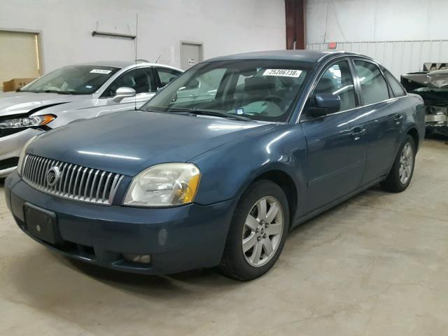 1MEFM40105G602666 - 2005 MERCURY MONTEGO LU BLUE photo 2