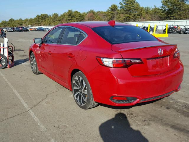 19UDE2F87HA011659 - 2017 ACURA ILX PREMIU RED photo 3