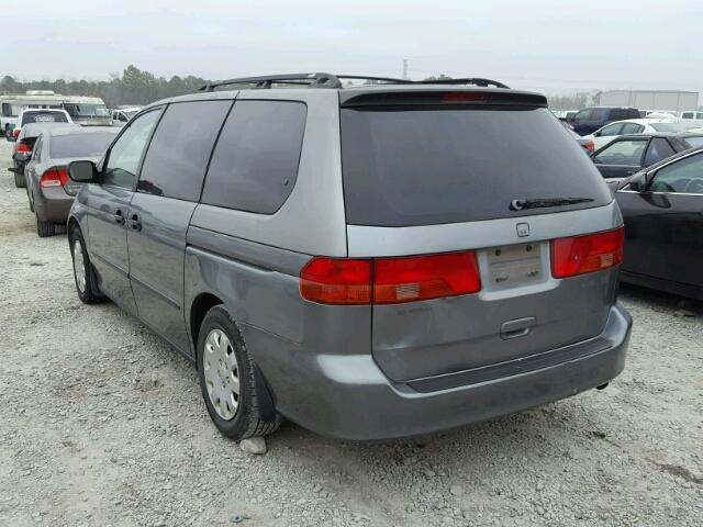 2HKRL1854YH010324 - 2000 HONDA ODYSSEY LX BLUE photo 3