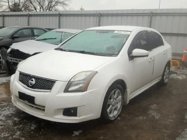 3N1AB6AP1BL675801 - 2011 NISSAN SENTRA 2.0 WHITE photo 2