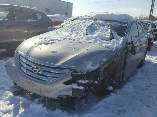 5NPEC4AB0CH446306 - 2012 HYUNDAI SONATA SE BLUE photo 2