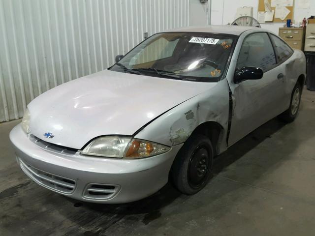 1G1JC124017111862 - 2001 CHEVROLET CAVALIER SILVER photo 2