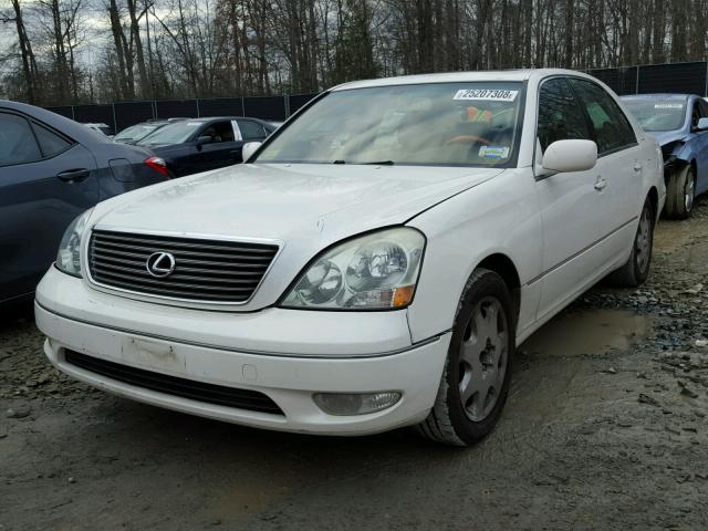 JTHBN30F230107960 - 2003 LEXUS LS 430 WHITE photo 2