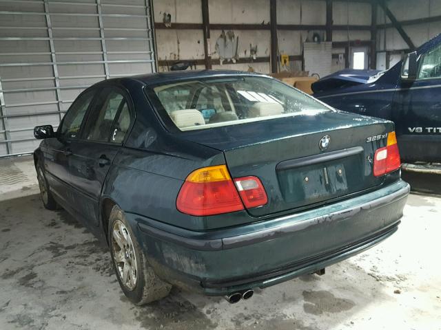 WBAAV33491EE76001 - 2001 BMW 325 I GREEN photo 3