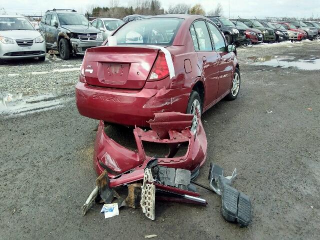 1G8AJ52F65Z177178 - 2005 SATURN ION LEVEL RED photo 4