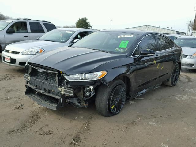 3FA6P0T9XGR393828 - 2016 FORD FUSION SE BLACK photo 2