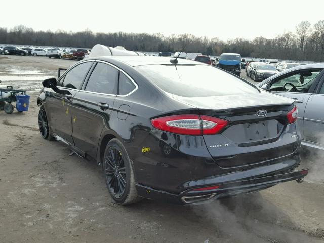 3FA6P0T9XGR393828 - 2016 FORD FUSION SE BLACK photo 3