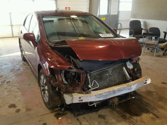 2HGFA16809H353049 - 2009 HONDA CIVIC EX MAROON photo 1