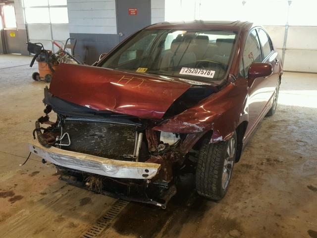 2HGFA16809H353049 - 2009 HONDA CIVIC EX MAROON photo 2