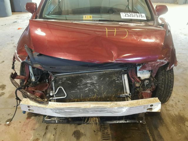 2HGFA16809H353049 - 2009 HONDA CIVIC EX მუქწითელი ფოტო 7