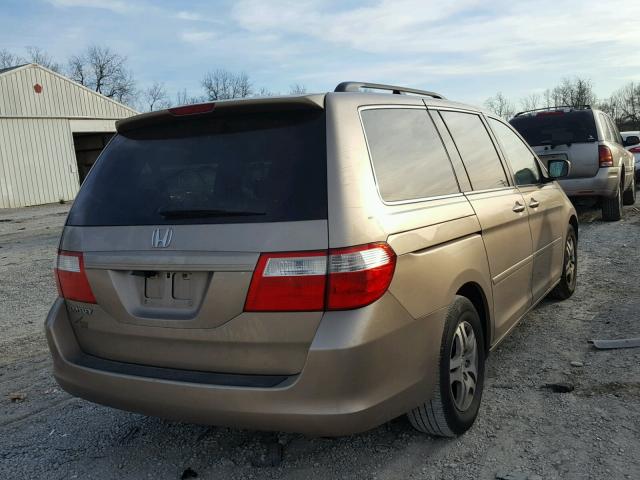 5FNRL38667B400391 - 2007 HONDA ODYSSEY EX GOLD photo 4