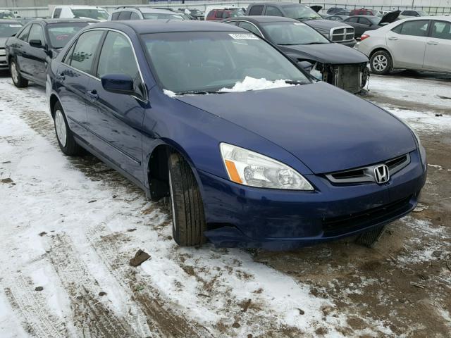 1HGCM56313A118932 - 2003 HONDA ACCORD LX BLUE photo 1