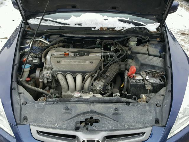 1HGCM56313A118932 - 2003 HONDA ACCORD LX BLUE photo 7