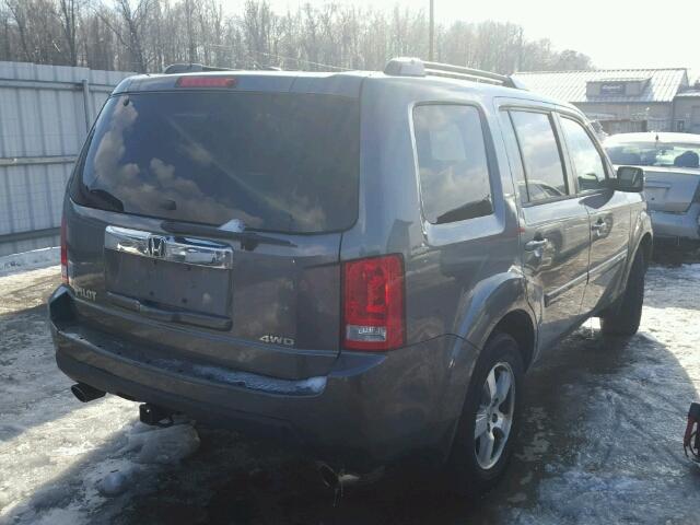 5FNYF4H72BB035623 - 2011 HONDA PILOT EXLN GRAY photo 4