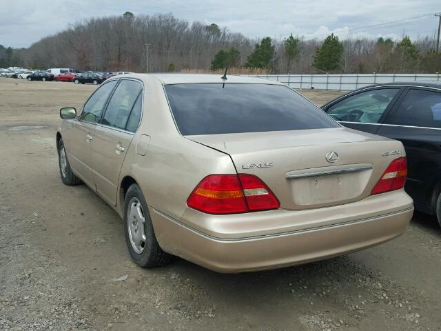 JTHBN30F020091997 - 2002 LEXUS LS 430 TAN photo 3