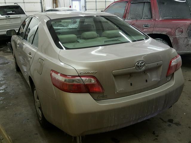 4T1BE46K27U566184 - 2007 TOYOTA CAMRY TAN photo 3