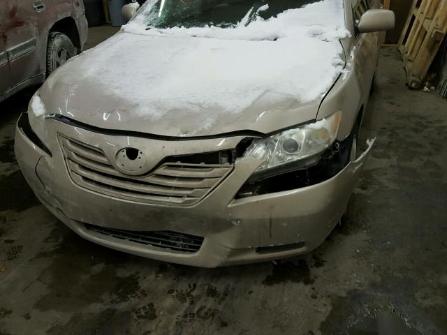 4T1BE46K27U566184 - 2007 TOYOTA CAMRY TAN photo 9