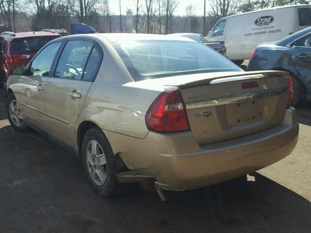 1G1ZT52885F270458 - 2005 CHEVROLET MALIBU LS GOLD photo 3