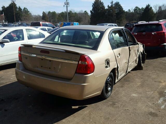 1G1ZT52885F270458 - 2005 CHEVROLET MALIBU LS GOLD photo 4