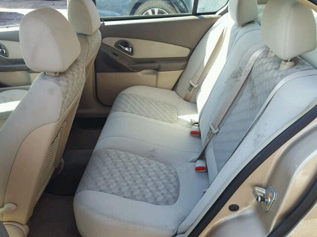 1G1ZT52885F270458 - 2005 CHEVROLET MALIBU LS GOLD photo 6