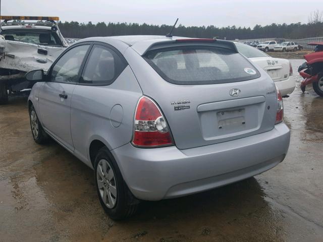 KMHCM36C28U070068 - 2008 HYUNDAI ACCENT GS SILVER photo 3