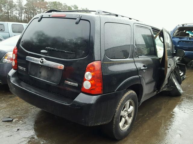 4F2YZ04115KM31745 - 2005 MAZDA TRIBUTE S BLACK photo 4