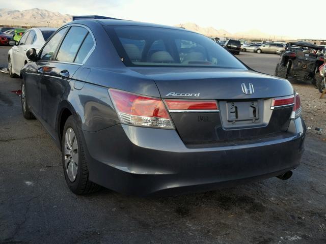 1HGCP2F34BA027948 - 2011 HONDA ACCORD LX CHARCOAL photo 3