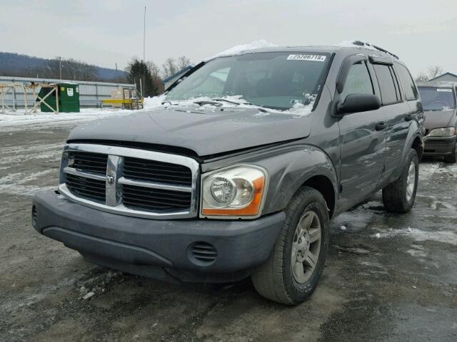 1D4HB38NX5F585966 - 2005 DODGE DURANGO ST GRAY photo 2