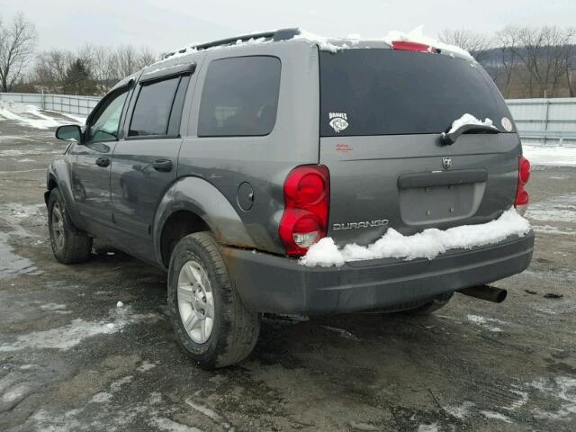 1D4HB38NX5F585966 - 2005 DODGE DURANGO ST GRAY photo 3