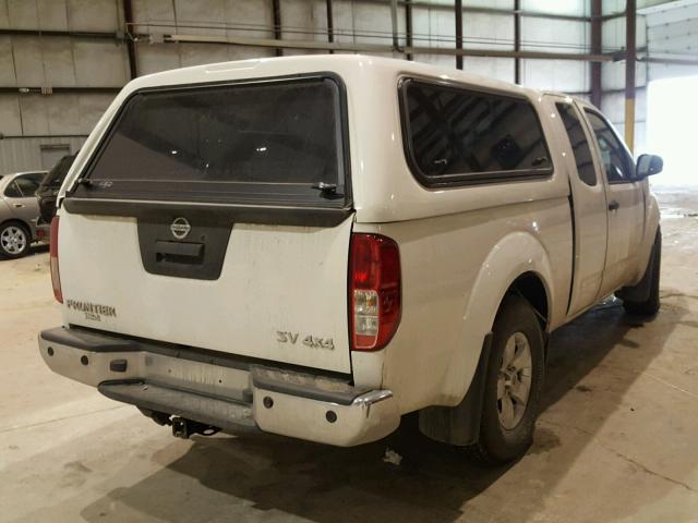 1N6AD0CW5DN736351 - 2013 NISSAN FRONTIER S WHITE photo 4