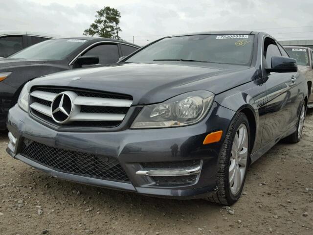 WDDGJ4HB0DF981223 - 2013 MERCEDES-BENZ C 250 GRAY photo 2