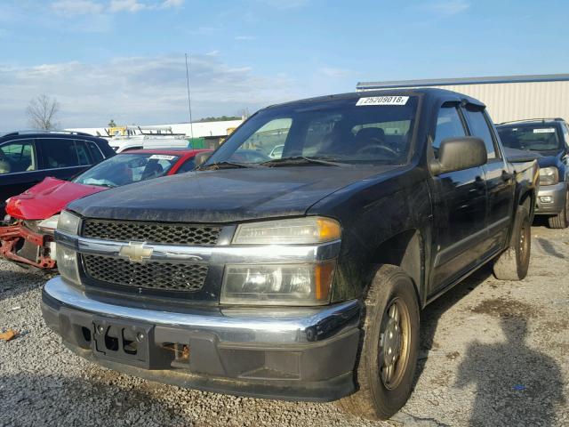 1GCCS136868120927 - 2006 CHEVROLET COLORADO BLACK photo 2