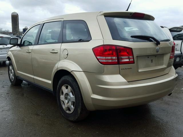 3D4PG4FBXAT194179 - 2010 DODGE JOURNEY SE TAN photo 3