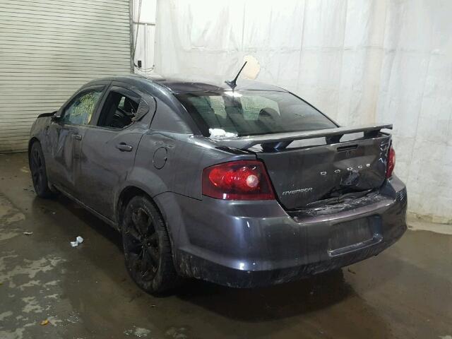 1C3CDZAB4EN228538 - 2014 DODGE AVENGER SE GRAY photo 3