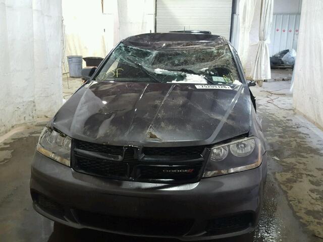 1C3CDZAB4EN228538 - 2014 DODGE AVENGER SE GRAY photo 9