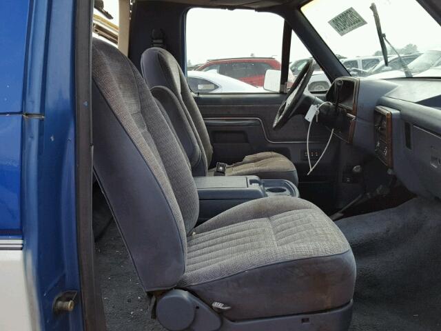 1FMEU15N0LLB28807 - 1990 FORD BRONCO U10 BLUE photo 5