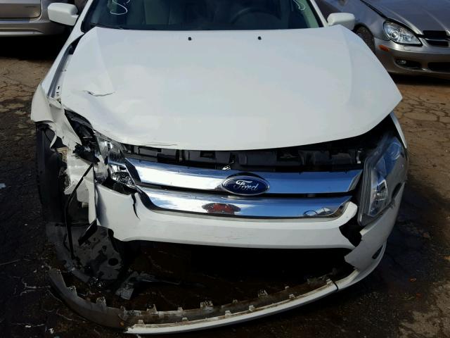 3FAHP0HA0CR232376 - 2012 FORD FUSION SE WHITE photo 9