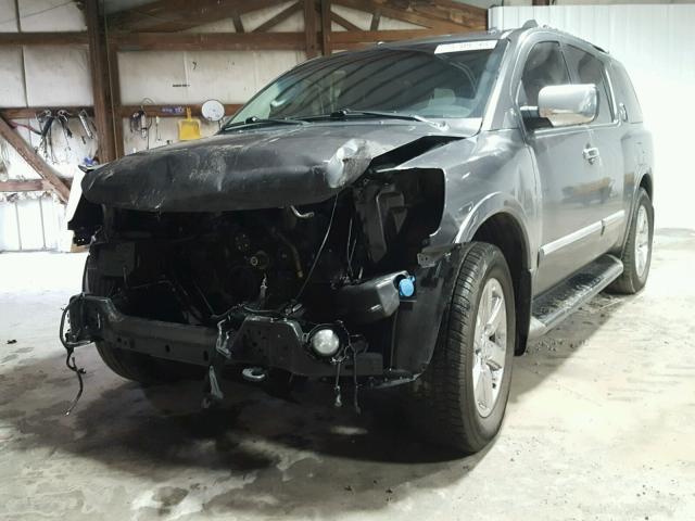 5N1BA0NEXCN616169 - 2012 NISSAN ARMADA SV GRAY photo 2