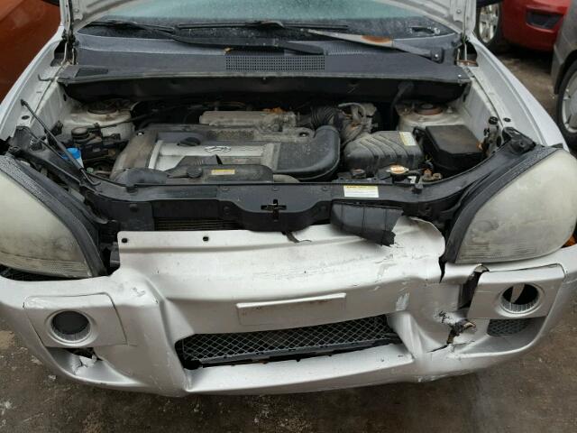 KM8JM12B45U067029 - 2005 HYUNDAI TUCSON GL SILVER photo 7