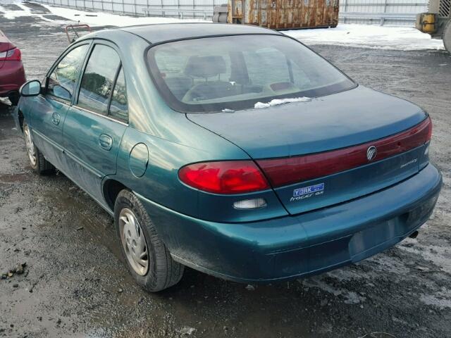 1MEFM10P3WW632335 - 1998 MERCURY TRACER GS GREEN photo 3