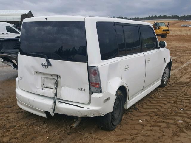 JTLKT324664093484 - 2006 TOYOTA SCION XB WHITE photo 4