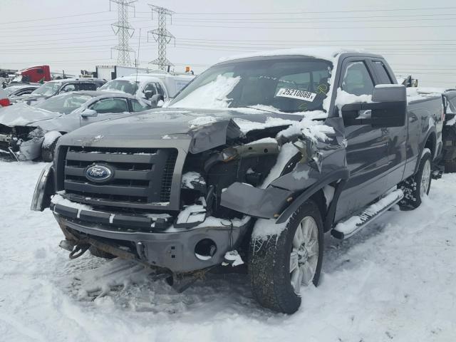 1FTPX14V39FA38614 - 2009 FORD F150 SUPER GRAY photo 2