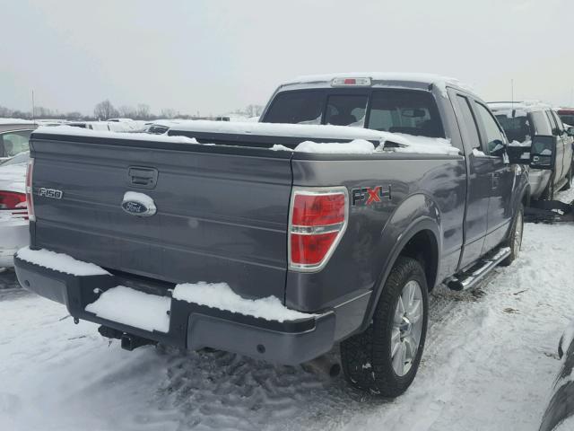 1FTPX14V39FA38614 - 2009 FORD F150 SUPER GRAY photo 4