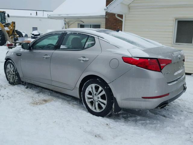 5XXGN4A75DG153917 - 2013 KIA OPTIMA EX SILVER photo 3