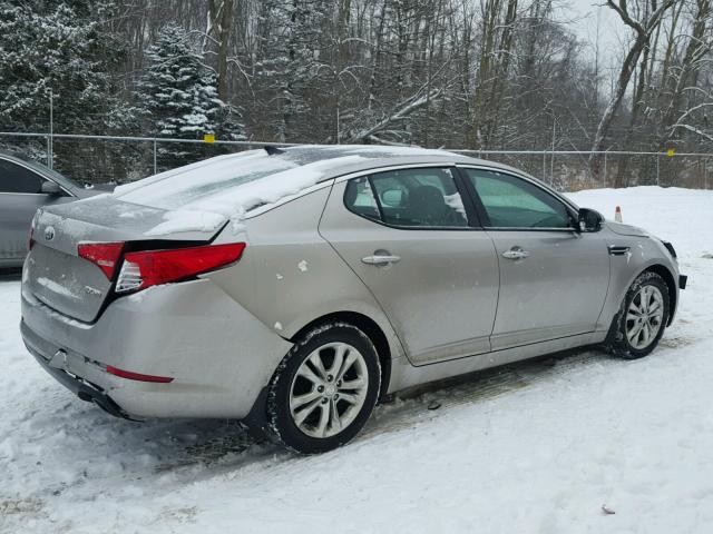 5XXGN4A75DG153917 - 2013 KIA OPTIMA EX SILVER photo 4